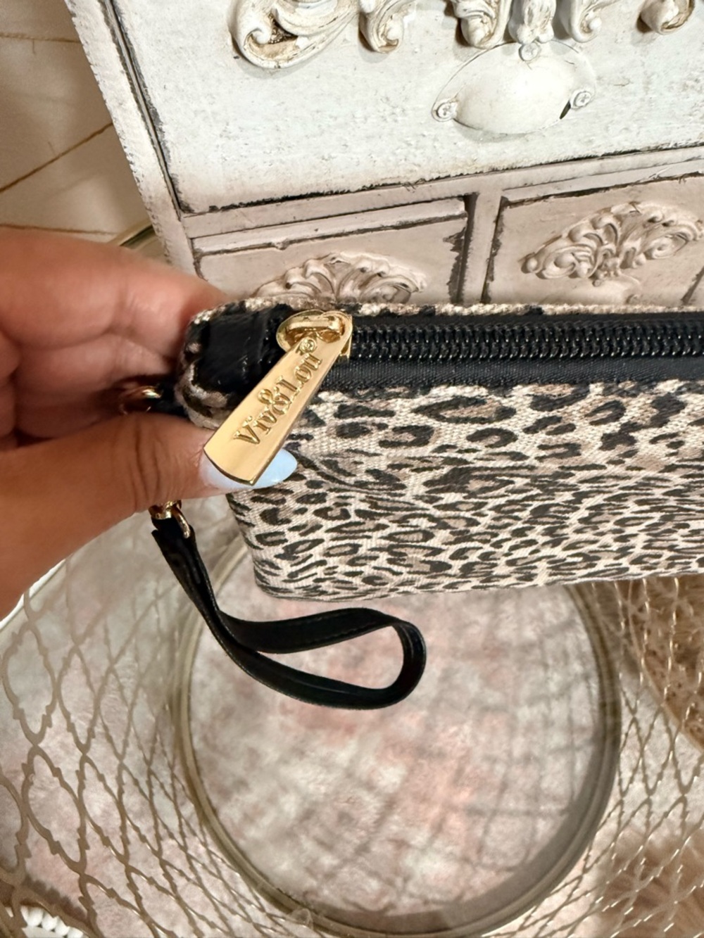 Vic & Lou Leopard Print Wristlet - Picture 2 of 6